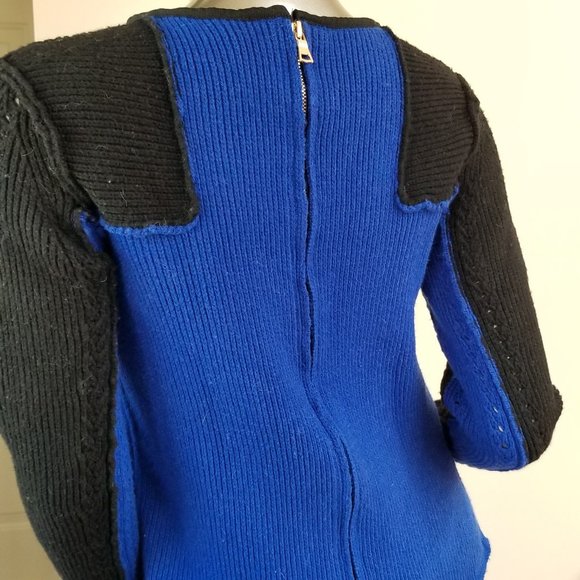 Royal Blue and Black Sweater - with Free Gift - Picture 2 of 5